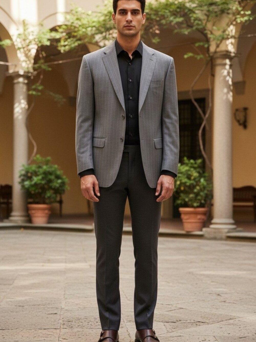 Corneliani Gray Virgin Wool Sport Coat Blazer EU 58 US 48L